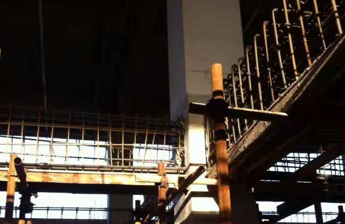 徐州一厂房梁柱截面加大施工
